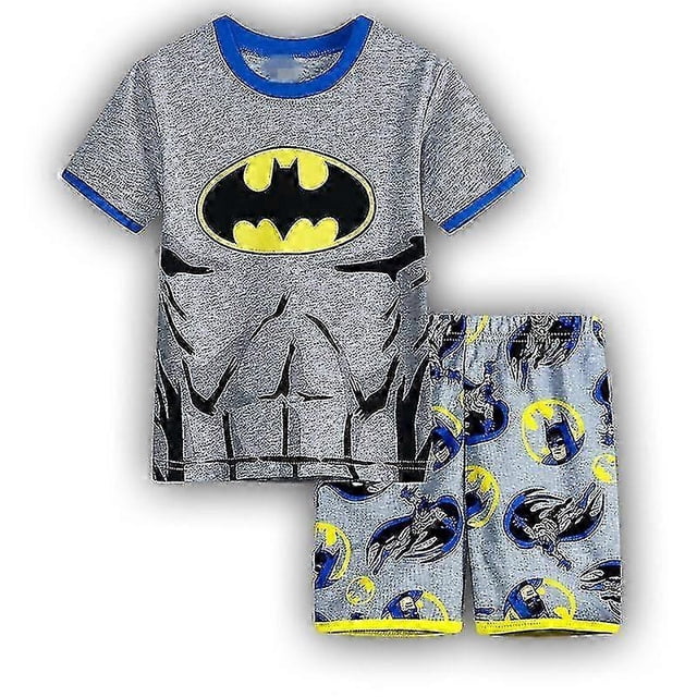 2026 Kids Boys Girls Marvel Dc Superhero Outfits Set Summer Short Sleeve T-shirt Shorts Clothing Suit