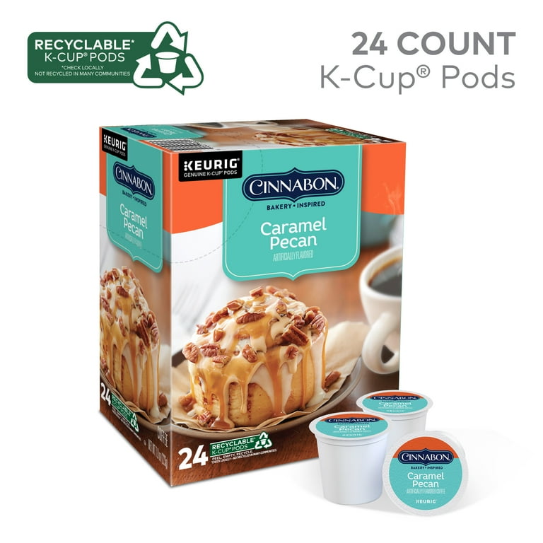 Cinnabon, Keurig K-Cup Caramel Pecan Flavored Light Roast Coffee