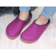 HAFLINGER Clog | Grizzly Kris, Mulberry