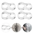 thumbnail image 3 of 5 topes para manijas de puertas, protectores de pomo transparentes, 3 of 8