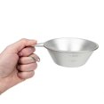 thumbnail image 4 of Stainless Steel Camping Cup 16.5x12cm Portable for Barbecue Hiking Camping Picnics Hangable Soup Bowl, 4 of 5