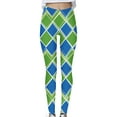 thumbnail image 3 of lcziwo Clearance Items, St Patricks Day Leggings for Women High Waisted Tummy Control Workout Leggings Fashion Shamrock Leaves Print Irish Green Soft Yoga Pants Green XXL, 3 of 6