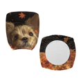 thumbnail image 2 of CHAQLIN Stretchable Rotating Chair Protectors, 2 Piece Polyester Fabric Office Chair Cover for High Back Boss Chair, 2 of 8
