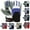 Blue / Black, variant on Sailing Gloves Deckhand Glove Yachting Canoe Kayak Dinghy Rope WaterSki Cut Finger Blue / Gray L