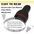 thumbnail image 3 of 2 Pack Body Tape Measure 60 Inch (150cm),Lock Pin&Push-Button Retract Measuring Tape for Body Measurements,Durable Fabric Sewing Tape Measurements(Black), 3 of 5