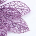 thumbnail image 3 of Flores navideñas moradas con purpurina LzGUNGY 20 piezas, 3 of 5