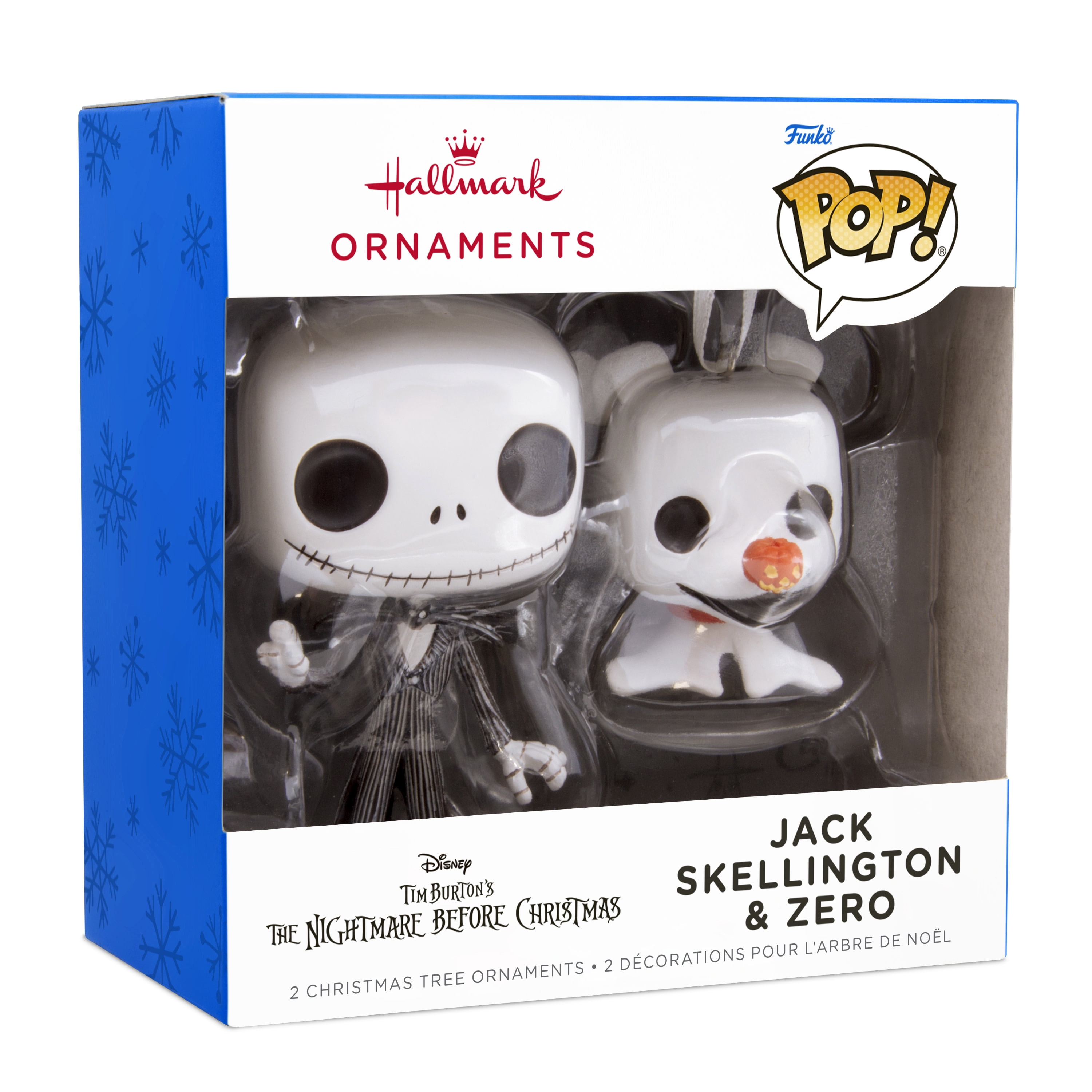 Hallmark Christmas Ornaments (Jack Skellington Zero Funko POP!), 2 Count