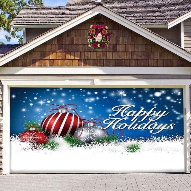 Fondo navideño, tela para pared de garaje, tela para decoración de fiestas navideñas, tela colgante, pancarta, tapiz