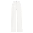thumbnail image 4 of Chiccall Women's Pleated High Waist Wide Leg Dress Pants Solid Pocket Business Casual Commute Trousers, 4 of 8