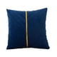 thumbnail image 1 of Lujosa funda de almohada de terciopelo 60x60cm con cuero de oro para sofá cama y sala de estar, 1 of 3