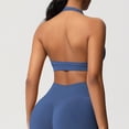 thumbnail image 4 of Tank Tops for Women, Sports Halter Bra Workout Yoga Bralette - Backless Bras for Women Padded Gym Open Back Bra Removable Pads, 4 of 9