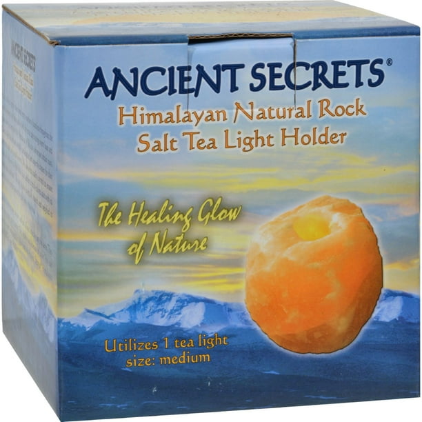 Ancient Secrets Himalayan Natural Rock Salt Tea Light Holder Medium