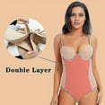 thumbnail image 3 of Body blanco con aros para mujer, moldeador elástico, de color liso, sedoso, ropa interior, bodys, ropa moldeadora, color blanco, 3 of 4