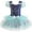 Navy and green, variant on QEFJNO 3-8Y Kids Girls Princess Ballet Dress Leotards Skirted Tutu Dancewear Ballerina Party Dresses 1 Piece