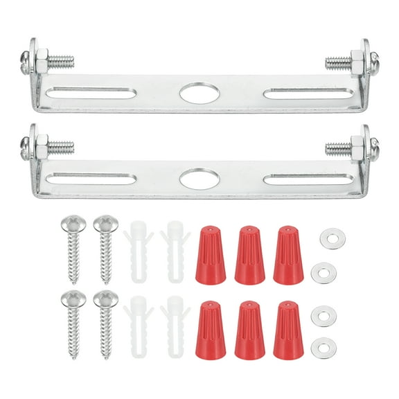 Uxcell 90mm (3.5") Universal Light Fixture Mounting Bracket Kit, 2 Set Light Crossbar Ceiling Light Plate with Screw for Wall Light Ceiling Light Pendant Chandelier