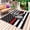 Black Red, variant on American Flag Outdoor Rug for Patio/Deck/Porch, Non-Slip Large Area Rug 6 x 9 Ft, Cute Sloth Star Striped Flag Viintage Black Indoor Outdoor Rugs Washable Area Rugs, Camping Rug Carpet Runner