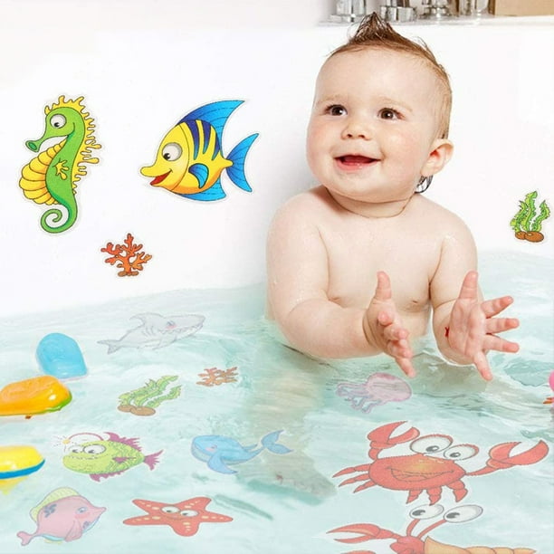 Non Slip Bathtub Stickers 20pcs Sea Adhesive Kids Anti Slip Decal