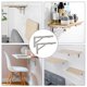 thumbnail image 3 of Folding Shelf Brackets, 2 Pcs Heavy Duty Stainless Steel Collapsible Shelf Bracket, 3 of 5