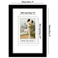 thumbnail image 6 of Americanflat 4x6 Picture Frame with Shatter-Resistant Glass with 2x3 Mat Instant Print Photos Mini - Black, 6 of 8