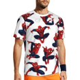 thumbnail image 4 of Spider-Man Breathable Men's Short Sleeve T-Shirt-120g Mesh Fabric, 4 of 7