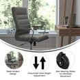 thumbnail image 3 of Flash Furniture Whitney Ergonomic LeatherSoft Swivel Executive Chair with Transparent Roller Wheels, 3 of 4