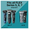 thumbnail image 2 of Braun Series 7 Electric Shaver Replacement Head, Easily Attach Your Shaver Head for a shave as efficient as day one, Compatible with next Generation Series 7 Shavers, 74S, Silver, 2 of 11