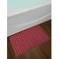 thumbnail image 2 of Brown Paisley Bath Mat, Traditional Persian Damask Art, Plush Bathroom Decor Mat with Non Slip Backing, 29.5" X 17.5", Dark Magenta Salmon, by Ambesonne, 2 of 2