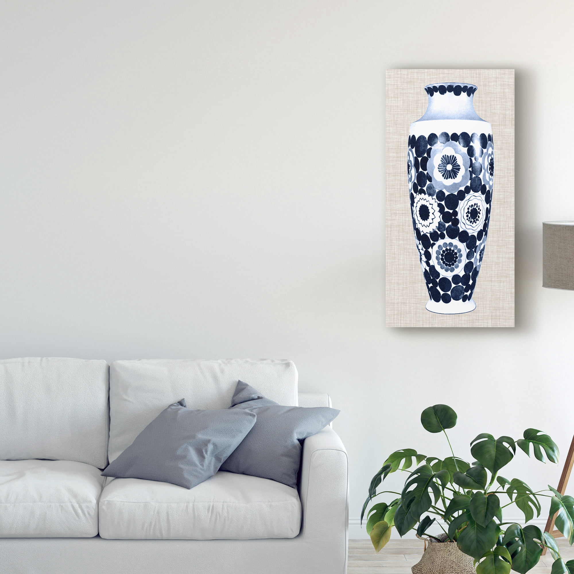 Trademark Fine Art 'Blue & White Vase V' Canvas Art by Unknown