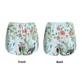 thumbnail image 5 of Lsque Chinoiserie Floral Palm Tree Printed Women's Running Shorts with Liner Pockets,Elastic Quick Dry Workout Athletic Gym Yoga Shorts,Womens High Waist Shorts-X-Large, 5 of 9