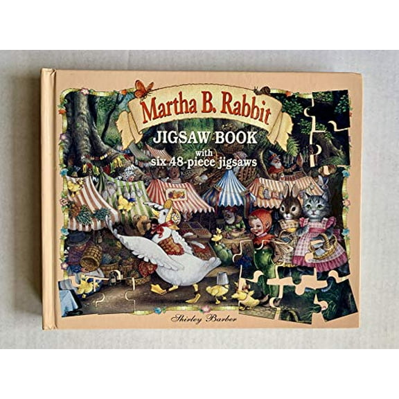 Pre-Owned Martha B Rabbit Jigsaw Book with six 48-piece jigsaws Paperback