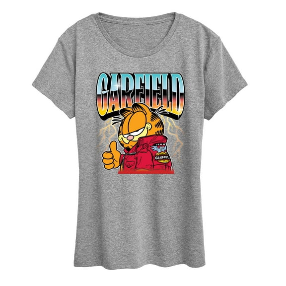 Garfield - Motorcycle Garf - Ladies Short Sleeve Graphic T-Shirt