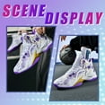 thumbnail image 6 of Bolognifi Men's High Top Basketball Shoes with Breathable Mesh Cushioning Support and Non Slip Sole Basketball Boots, 6 of 6