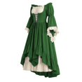 thumbnail image 3 of FASHOFT Halloween for Women Renaissance Faire Off Shoulder Lace Dress Cosplay Plus Size Gothic Dress Clothes XL, 3 of 5