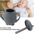 thumbnail image 3 of Silicone Sippy Cup, 230 Ml De Copa De Entrenamiento De La Copa Para Niños Pequeños Con Manijas De Paja Y Tapa Y No Slip Para Niños Pequeños, Tazas De Paja De Silicona A Prueba, 3 of 7