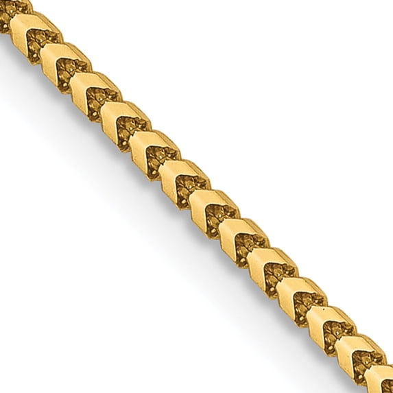 14K Yellow Gold Jbsp's 1.25mm Franco Chain (20 X 1.25) Made In Italy 7177-20