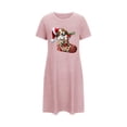 thumbnail image 5 of Sakmal Chemises de Nuit Roses Mumu pour Femmes Mignonnes Ultra-Douces Surdimensionnées Robe de Pyjama de Noël Manches Courtes Col Rond Bas de Noël Courts Imprimés Chemises de Nuit P-2TG, 5 of 5