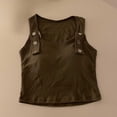 thumbnail image 4 of SwiftWear Women's Trendy Cropped Tank Top with Built-in Bra & Shoulder Buttons Sleeveless Cami Casual Going Out​ Tops, 4 of 5