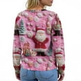 thumbnail image 7 of Women'S Christmas Sweater Cute Fun Christmas Sweater Fall And Winter Long Sleeve Knitted Sweater for Fall and Winter, Festive and Cozy, Great as Christmas Sweaters for Women ,Pink,XL, 7 of 7