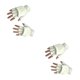 thumbnail image 4 of sweethay 1 par de manoplas para mujer, práctica manopla Convertible para mantener el calor, fundas de mano simples para exteriores, accesorio de ropa Blanco 2piezas sweethay CBP205452, 4 of 6
