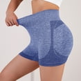 thumbnail image 3 of Women's Yoga Shorts High Waist  Butt Lifting Shorts Gym Running Sports Athletic Workout Hot Pants, 3 of 7