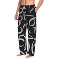 thumbnail image 3 of Kdxio Numbers Print Men's Sleep Pajama Pant Lounge Pants with Pockets, 3 of 8