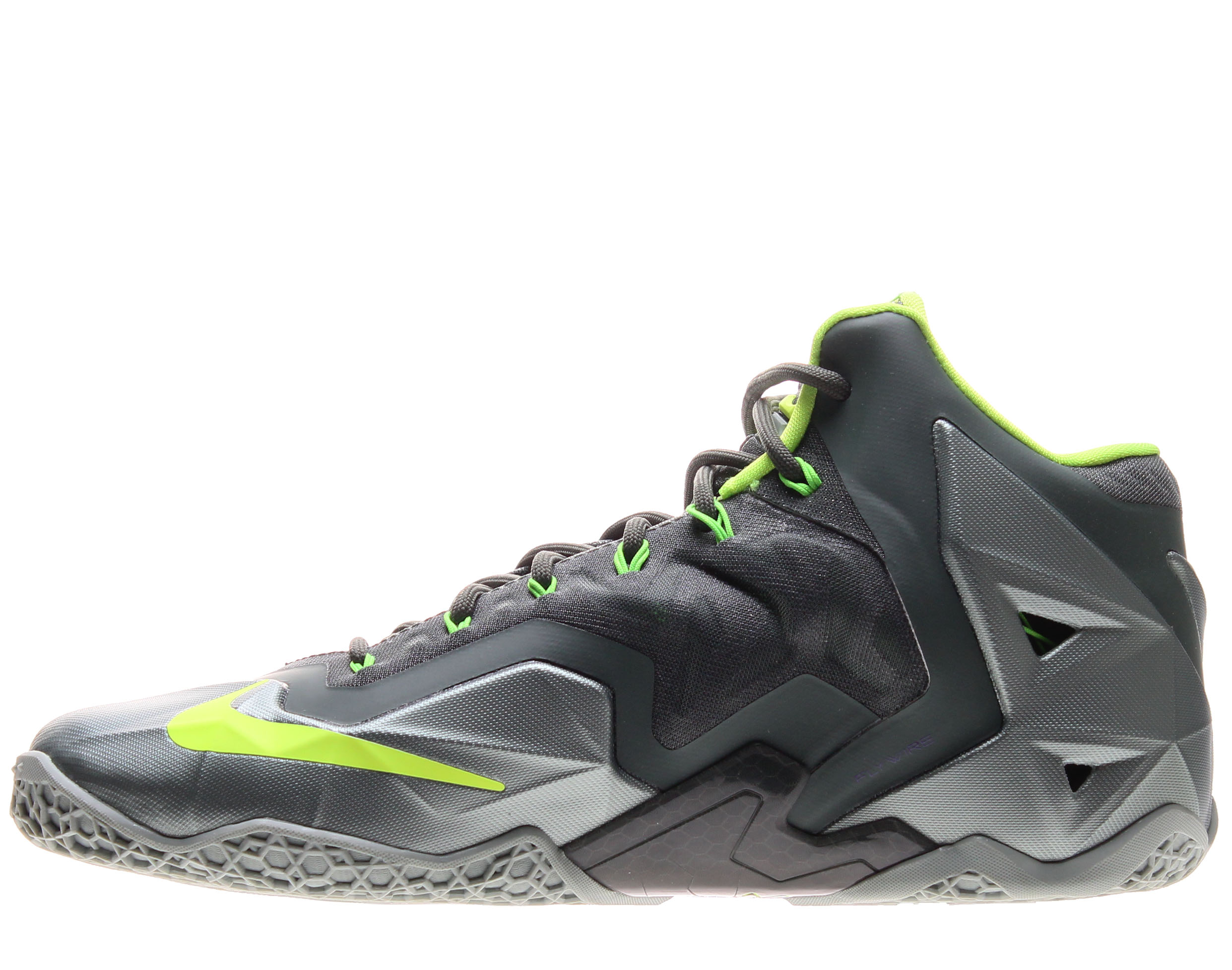 Nike Lebron XI Men's Basketball Shoes MC Green/Spray-Dark MC Green/Volt 616175-300 (12 D(M) US) - image 3 of 6
