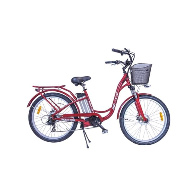 big cat electric long beach cruiser electric bike