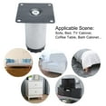 thumbnail image 6 of 4 Inch Furniture Leg Stainless Steel Feet Sofa Table Cabinet Shelves Leg Replacement Adjustable Height 8pcs, 6 of 7