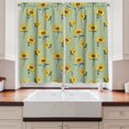 thumbnail image 2 of Ambesonne Floral Kitchen Curtains, Pastel Sunflowers Pattern, 55"x36", Pale Khaki and Mustard, 2 of 3