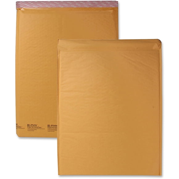 Quality Park Sealed Air Jiffy Lite Enveloppes Rembourrées, Auto-Scellantes, No 7, 14,25 x 20 Pouces, Lot de 25 (SEL10192), Brun Kraft