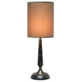 thumbnail image 6 of Mod Lighting and Decor Traditional Candlestick Table Lamp with Drum Shade - 22.75" - Black and Brown, 6 of 9