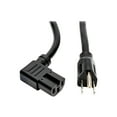 thumbnail image 3 of Tripp Lite Model P019-008-C15RA 8 ft. Heavy-Duty Power Cord, 15A, 14 AWG (NEMA 5-15P to Right-Angle IEC-320-C15), 3 of 12
