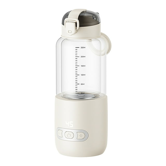 Amdohai Portable Water Warmer for Baby Formula 250ml Capacity 37-55℃ Adjustable Temperature Wireless Instant Water