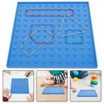 thumbnail image 3 of Miangastore 1 Set Educational Toys Student Geoboard Kids Crafting Tool For Geometric Geoboard Geometric Shape Puzzle Peg Plastic Board To Create Figures Shapes, 3 of 8